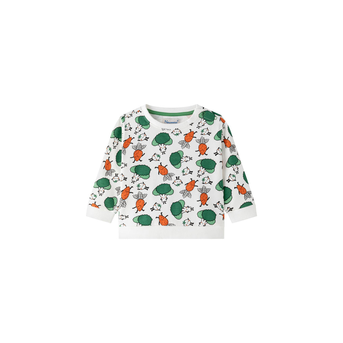 Sudadera brócoli zanahoria algodón